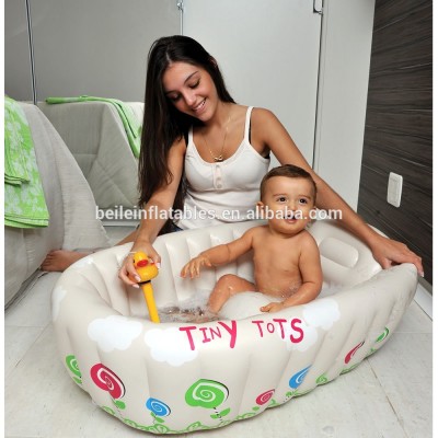 Inflatable Baby Bathtub Cartoon Safety Bathtub For Toddlers Kid Portable Swimming Pool Newborn Infant Bath Seat