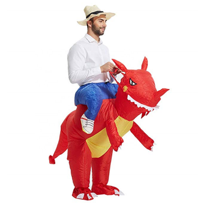 Hot-selling waha customized red inflatable dinosaur costume