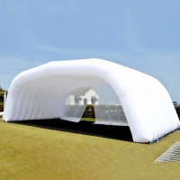 White inflatable event tent for garden park