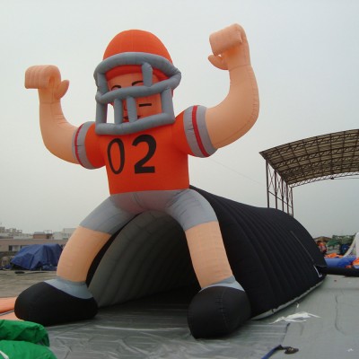 Inflatable Football Player Sport Game Props Tunnel