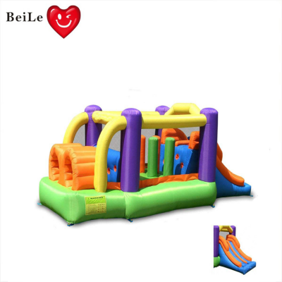 New inflatable kids jumping trampoline with the slide