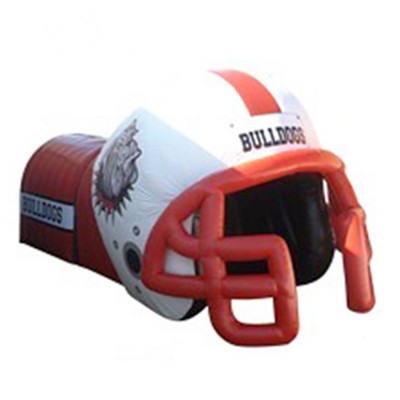 Large Inflatable Football Helmet Tunnel Sport Game Entrance Tunnel