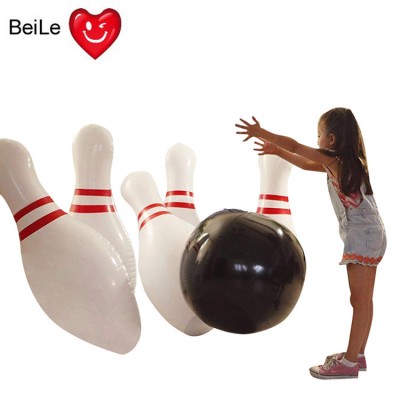 Customized giant inflatable decorated bowling pins for sale